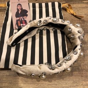 LeLe Sadoughi pearl and crystal headband